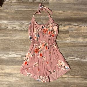 Floral Halter Romper